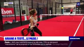 Ariane a testé le padel, un sport de raquettes entre tennis et squash