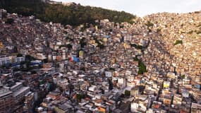 La favela de Rocinha à Rio de Janeiro (Brésil), le 22 novembre 2022. 
