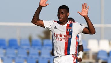 Le Brésilien Jean Lucas avec le maillot de l'OL le 22 juillet 2021