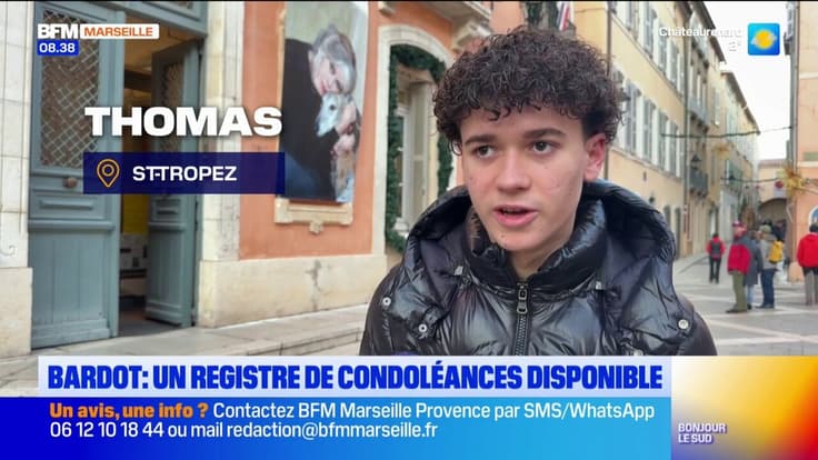 Bardot : de nombreuses personnes viennent écrire sur le registre de condoléances