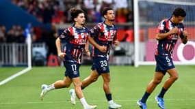 Vitinha, Zaïre-Emery et Marquinhos.