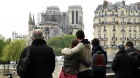 Photo de la cathédrale Notre-Dame prise mardi 16 avril.