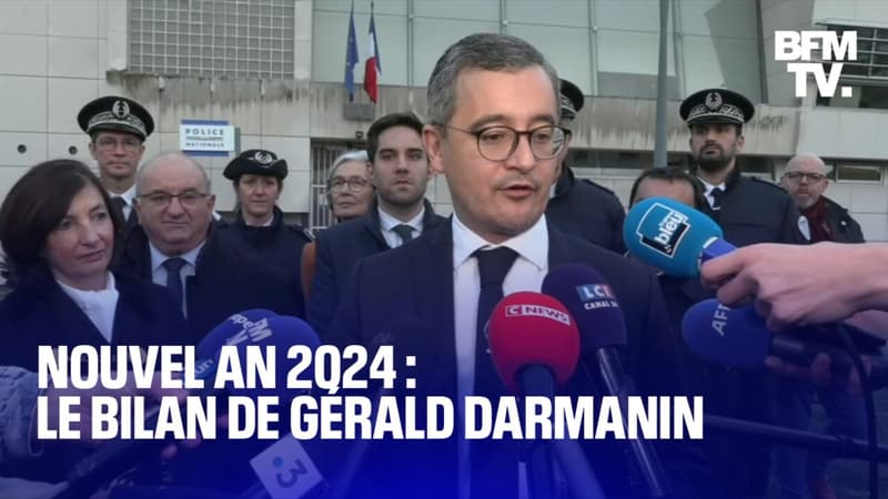 Nouvel an 2024: le bilan de la soirée de Gérald Darmanin en intégralité