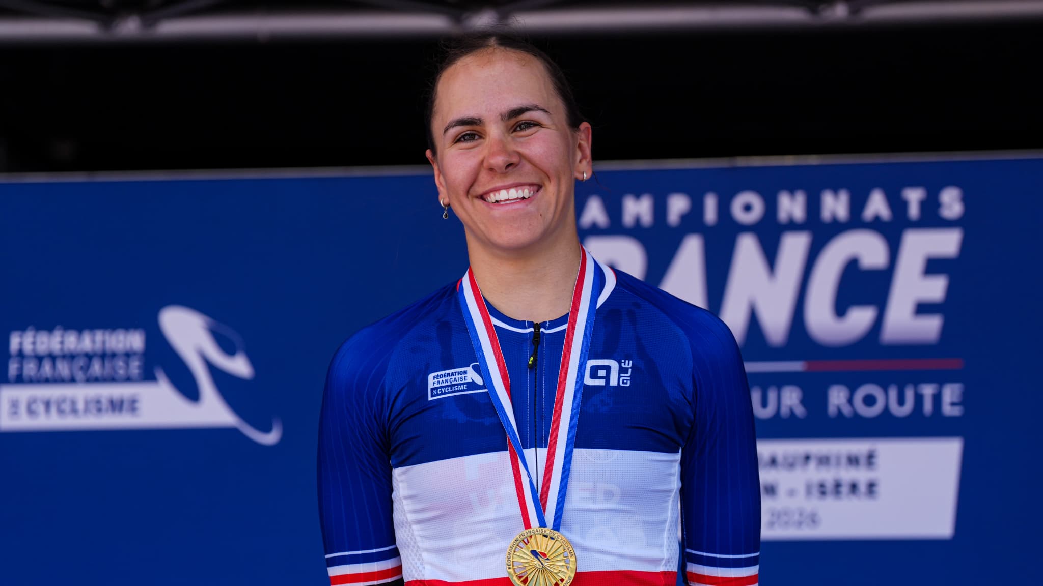 Célia Géry sur le podium des Championnats de France à La Tour-du-Pin