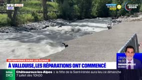 Intempéries dans les Ecrins: à Vallouise, les travaux de réparations ont débuté