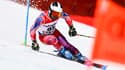 Le skieur haïtien Richardson Viano, à Cortina d'Ampezzo (Italie) le 19 février 2021