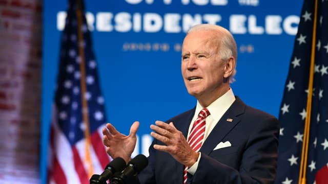 Joe Biden, le 16 novembre 2020 à Wilmington