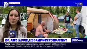 Île-de-France: avec la pluie, les campings s'organisent