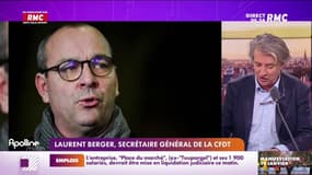 Portrait de Laurent Berger, secrétaire général de la CFDT