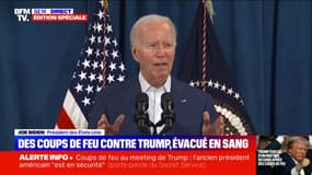 "On ne peut pas permettre que cela arrive": Joe Biden réagit après les coups de feu tirés au meeting de Donald Trump