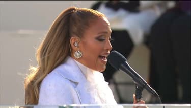 Jennifer Lopez lors de l'investiture de Joe Biden le 20 janvier 2020