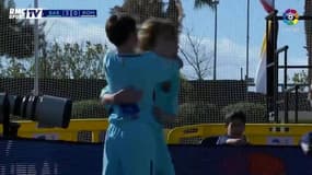 Le but en solitaire d'un U14 du Barça