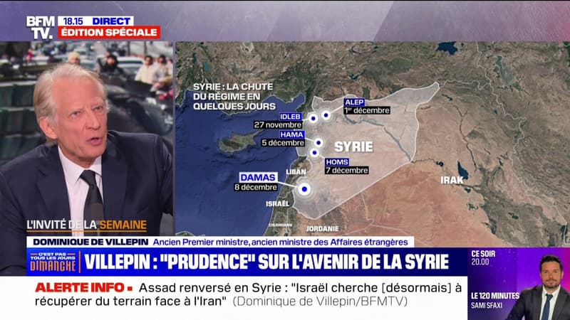 Dominique de Villepin, ancien Premier ministre, sur la chute de Bachar al-Assad: 