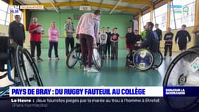Pays-de-Bray: des cours de rugby fauteuil au collège 