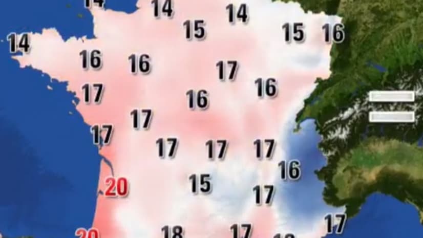 Les températures de ce jeudi 23 novembre Les températures de ce jeudi 23 novembre