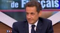 Nicolas Sarkozy le 25 janvier 2010 lors de la première édition de l'émission intitulée « La parole aux Français ».