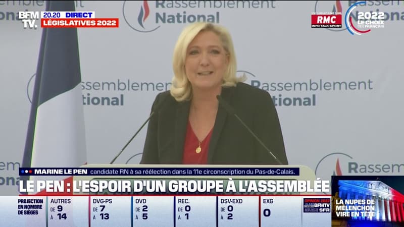 Marine Le Pen appelle ses électeurs dans le Pas-de-Calais à 