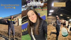 Étudiante en BTS agricole, Laetitia Belet publie du contenu sur son quotidien d'agricultrice sur Tiktok.