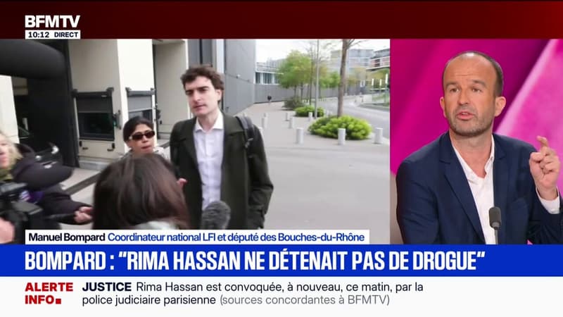 Garde à vue de Rima Hassan: "Je souhaite qu'il y ait des enquêtes administratives", Manuel Bompard, coordinateur national de La France insoumise