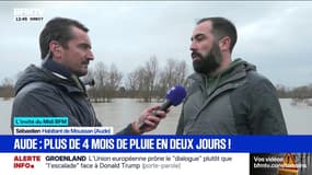 Inondations dans l'Aude: "Ça faisait vraiment longtemps que ça ne s'était pas produit", estime cet habitant de Moussan
