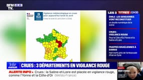 Crues: la Saone-et-Loire passe en vigilance rouge