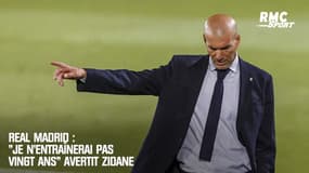Real Madrid : "Je n’entraînerai pas vingt ans" avertit Zidane
