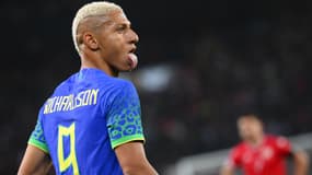 Richarlison durant Brésil-Tunisie