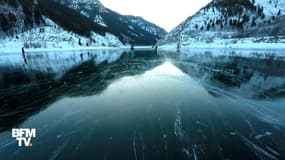 Etats-Unis: il ramène de sublimes images de sa sortie sur un lac gelé