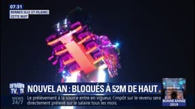 Nouvel An: 8 personnes sont passées en 2019 à plus de 50 mètres du sol après qu'un manège a été bloqué à Rennes