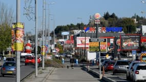 La zone commerciale "Plan de Campagne" aux Pennes-Mirabeau, dans les Bouches-du-Rhône, le 6 décembre 2023