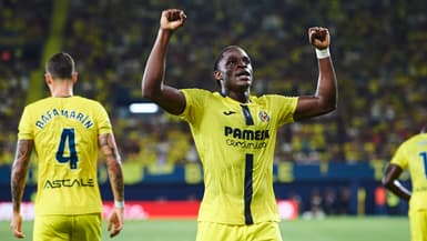 Karl Etta Eyong lors de Villarreal-Oviedo, le 15 août 2025