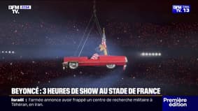 59 titles, three hours of show, 80,000 fans and Miley Cyrus ... Beyoncé gave her first concert at the Stade de France jean-baptiste guégan, vocal lookalike johnny