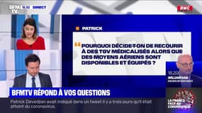 Pourquoi utiliser des TGV médicalisés alors que des moyens aériens sont disponibles? BFMTV répond à vos questions