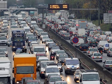 Embouteillages sur le périphérique parisien. (Photo d'illustration)
