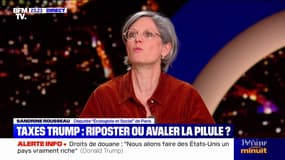 Taxes douanières: Sandrine Rousseau (Écologiste et Social) appelle à une réponse "forte et coordonnée" de l'Europe 