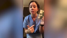 Une infirmière montre comment le virus peut se répandre même avec des gants