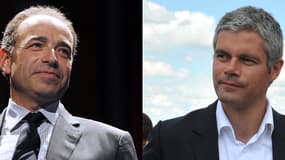 Le président de l'UMP, Jean-François Copé, et son vice-président Laurent Wauquiez.