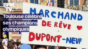 ROBIN DE BFM - "On est tous contents et fiers d’eux", les Toulousains célèbrent leurs champions olympiques