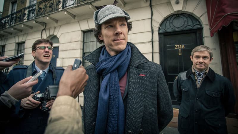 Benedict Cumberbatch et Martin Freeman dans la série "Sherlock".