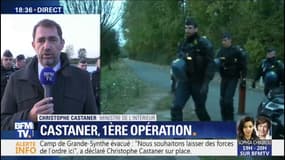 Grande-Synthe: Castaner promet d'intervenir "partout" où des camps de migrants "se constitueront"