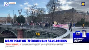 Strasbourg: une manifestation en soutien aux personnes sans-papiers