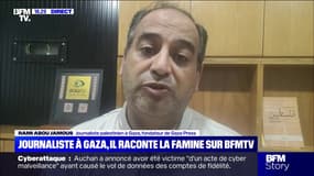 Famine à Gaza: "On est épuisé, physiquement on est affaibli", alarme Rami Abou Jamous, journaliste palestinien à Gaza