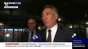 Emplois fictifs du Modem: "Je suis très content de cette journée", a déclaré François Bayrou à la sortie de son audition