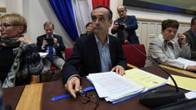 Robert Ménard, le maire de Béziers, lors d'un conseil municipal le 18 octobre 2016.