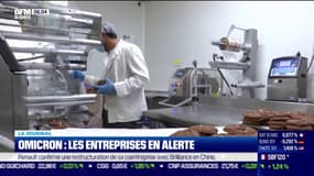 Omicron: les entreprises en alerte, l'exemple d'une usine de cookies