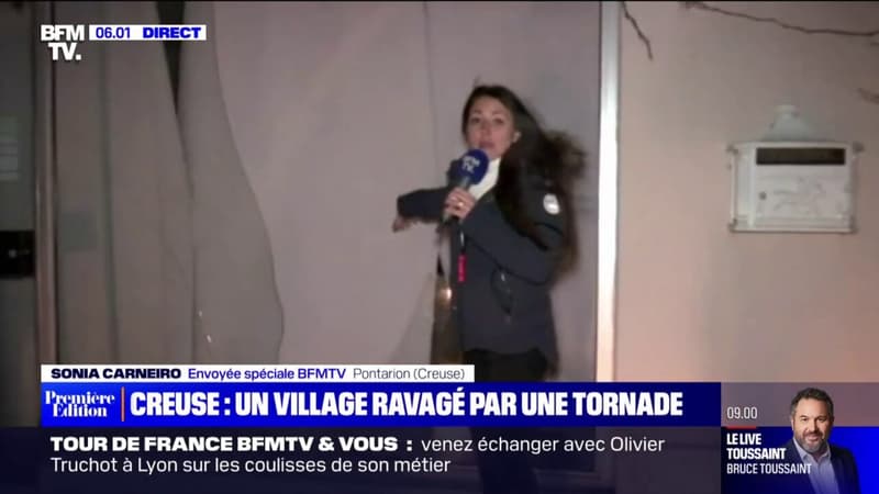 Tornade dans la Creuse: "Une énorme boule de vent tournoyante a dévasté les trois quarts du bourg"