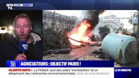 "On attend l'intervention du Premier ministre vendredi pour décider de la suite du mouvement": Régis Desrumaux (président de la FDSEA de l'Oise) évoque la montée des agriculteurs vers Paris