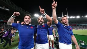 Yoann Huget et les Bleus ont bien fêté la victoire face aux Pumas