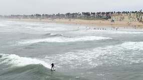 La plage d'Huntington Beach, en Californie (image d'illustration).