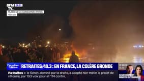 After the use of article 49.3 by Elisabeth Borne, incidents broke out in Paris, Rennes or Nantes